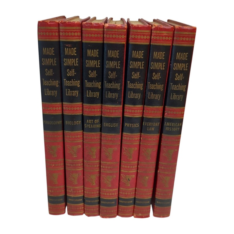 Made Simple Self Teaching Library – Lot of 7 – 1957 -Vintage