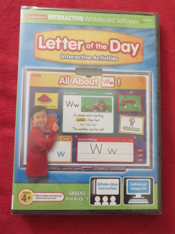 Lakeshore Letter Of The Day INTERACTIVE ACTIVITIES All About W PC/MAC Pre K – K