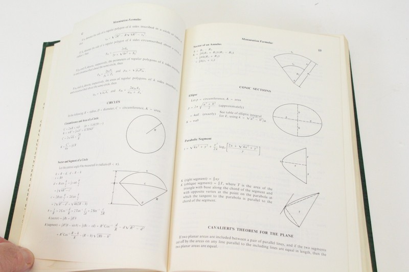 CRC Standard Mathematical Tables 16th Edition Chemical Rubber Co Hardcover 1968 gallery