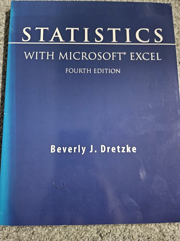 Statistics With Microsoft Excel Fourth Edition By Beverly J. Dertzke