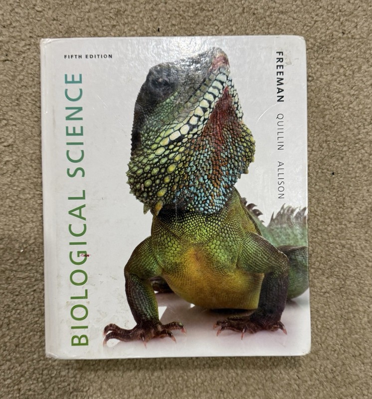 Biological Science 5th Edition Freeman Quillin Pearson College Biology Textbook