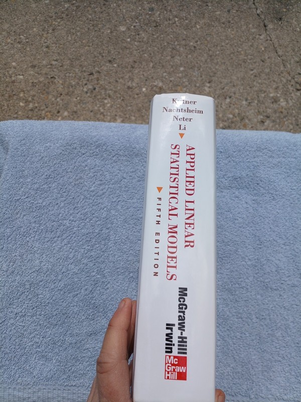 Applied Linear Statistical Models 5th Edition HC VG Cnd Michael Kutner gallery