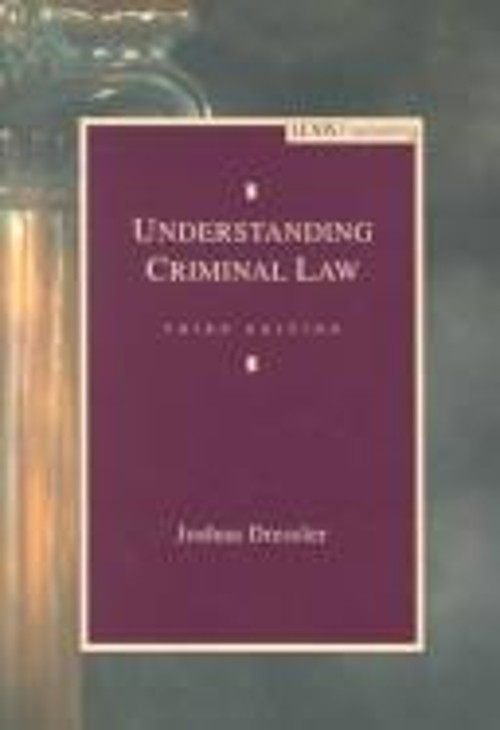 Understanding Criminal Law Paperback Joshua Dressler