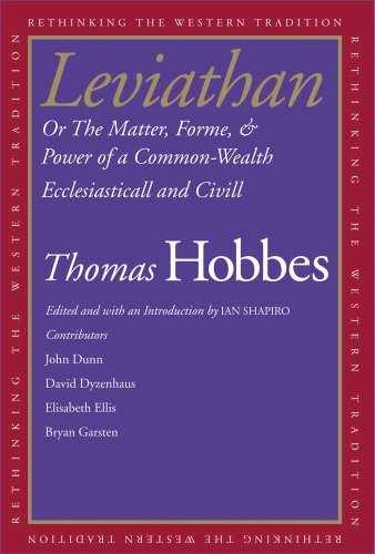 Leviathan: Or The Matter, – Paperback, by Hobbes Thomas; Shapiro – Very Good
