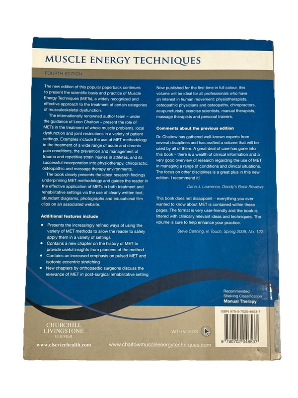Leon Chaitow Muscle Energy Techniques 4th Edition, GOOD CONDITION!! gallery