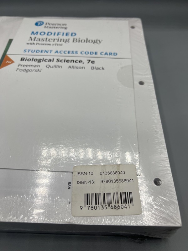 Biological Science (7th Edition) - Binder Ready By Freeman, Scott NEW IN PLASTIC gallery