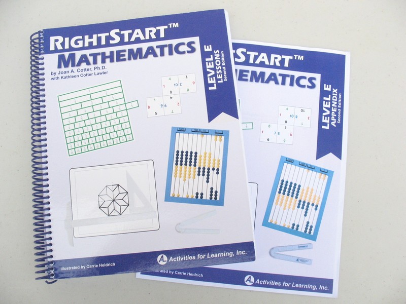 RightStart Mathematics Level E Lessons & Appendix Second Edition -Joan A. Cotter