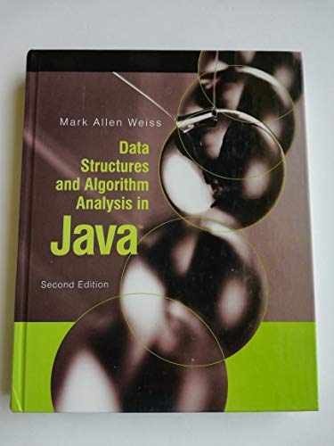Data Structures and Algorithm Analysis – Hardcover, by Weiss Mark A. – Very Good