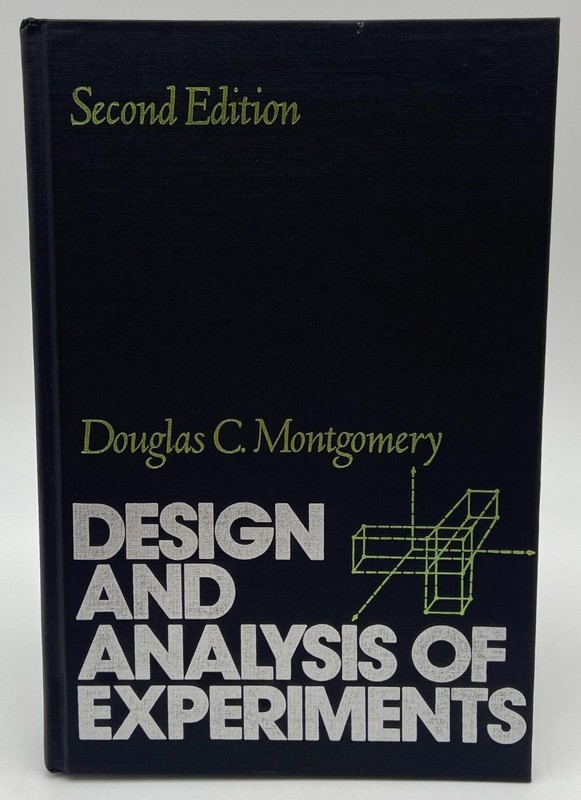 Design & Analysis of Experiments Hardcover Book by Douglas C. Montgomery, 2nd Ed
