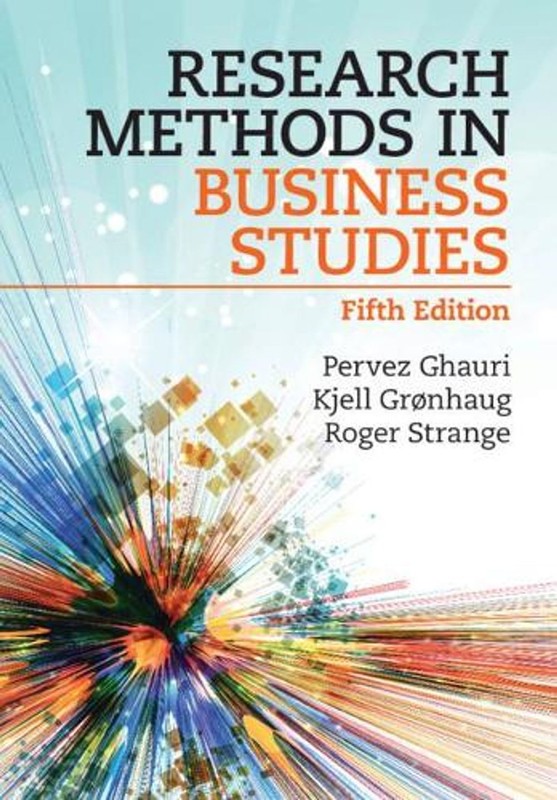 Research Methods in Business Studies by Pervez Ghauri (English) Paperback Book