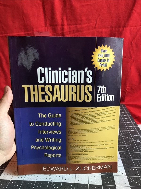 2010 Clinician’s Thesaurus 7th Edition by Edward L. Zuckerman Trade Paperback