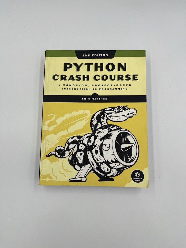 Python Crash Course, 2nd Edition: A – Paperback, by Matthes Eric – Acceptable n