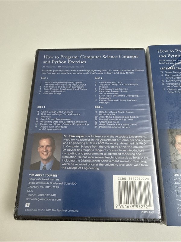 How to Program : Computer Science Concepts and Python Exercises DVD & Transcript gallery