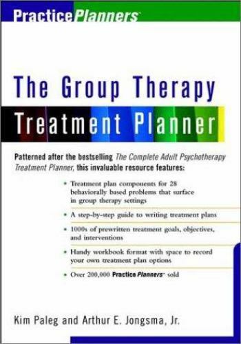 The Group Therapy Treatment Planner by Arthur E. Jongsma Jr.