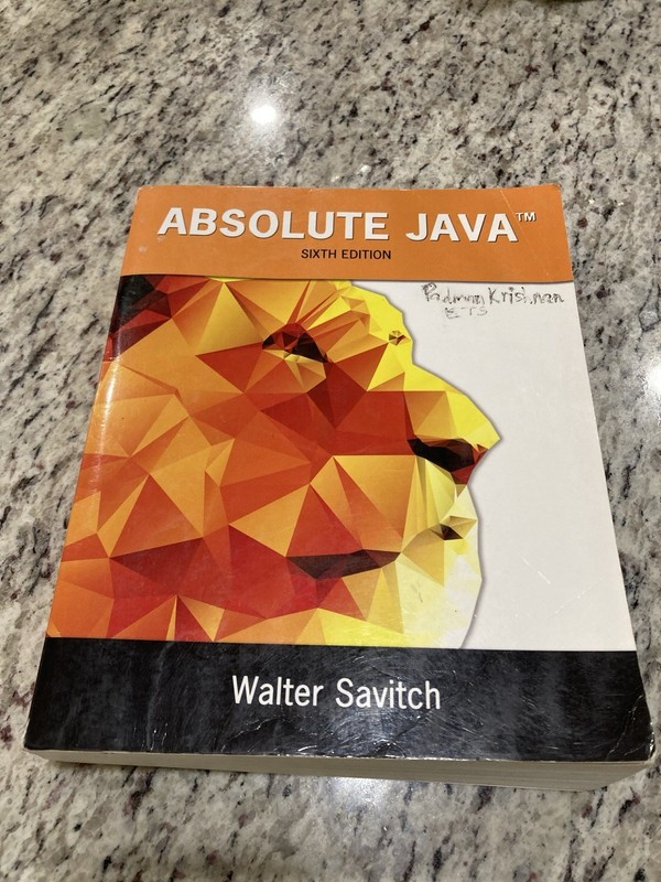 Absolute Java by Walter J. Savitch (Trade Paperback)