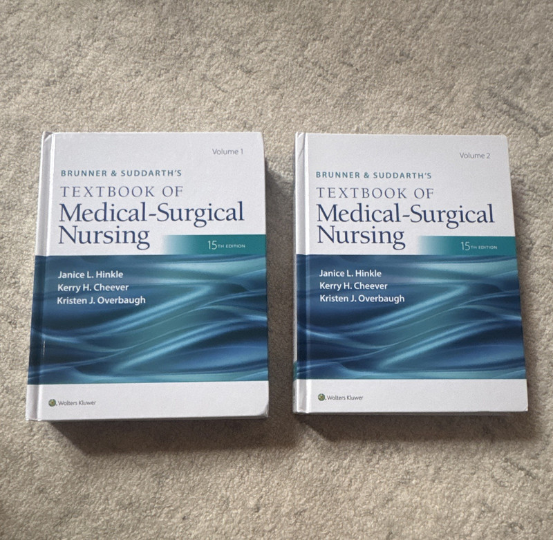 Wolters Kluwer Brunner & Suddarth Med-Surg Nursing 15th Ed HC 2021 v1-2
