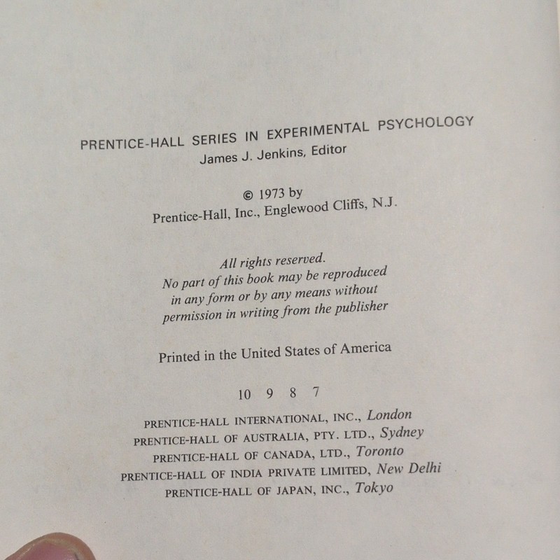 Prentice-Hall Design and Analysis by Geoffrey Keppel, 1973, Hardcover gallery