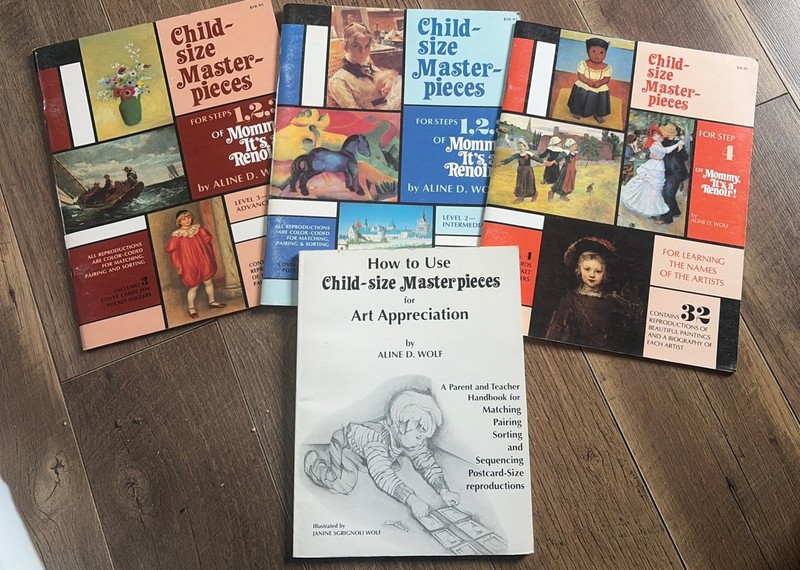 3 Child Size Masterpieces PB Books & How To Use Book Aline Wolf