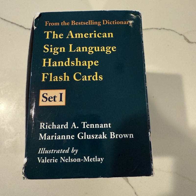 American Sign Language Handshape Flash Cards Set I by Richard A. Tennant gallery