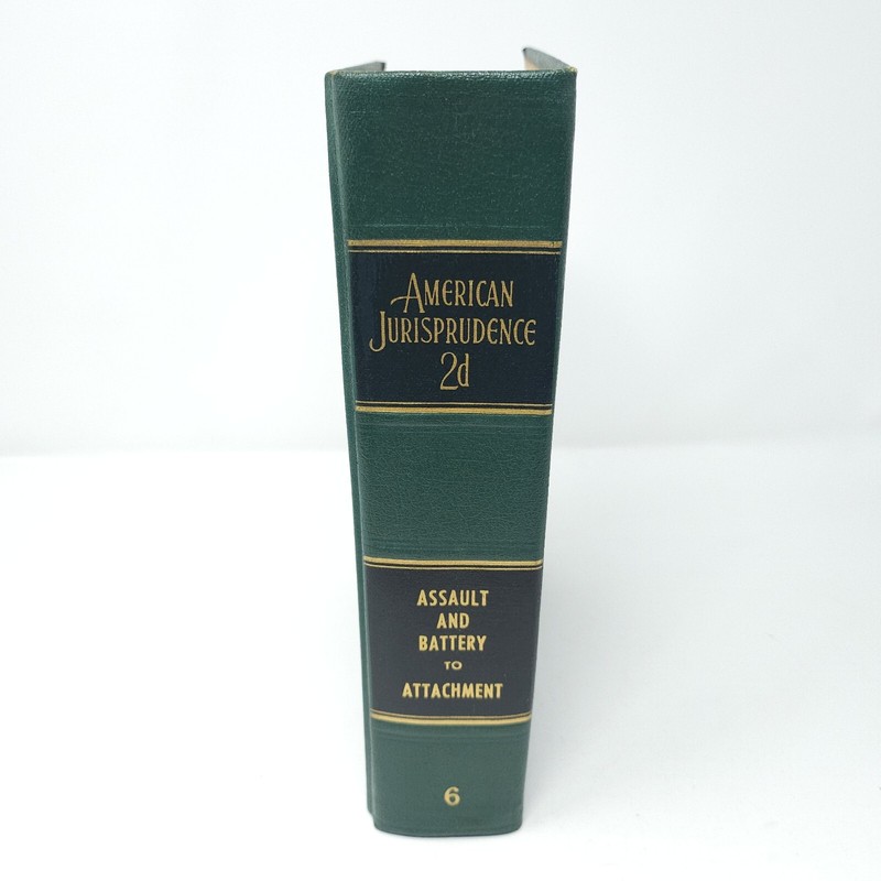 American Jurisprudence 2d State and Federal Vol 6 ASSAULT AND BATTERY 1963 W Sup