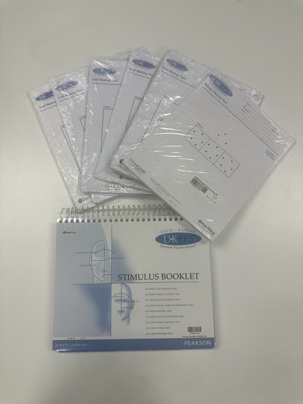 DKEFS Q Trail Making packets: (all 5 conditions, 25 each) $175
