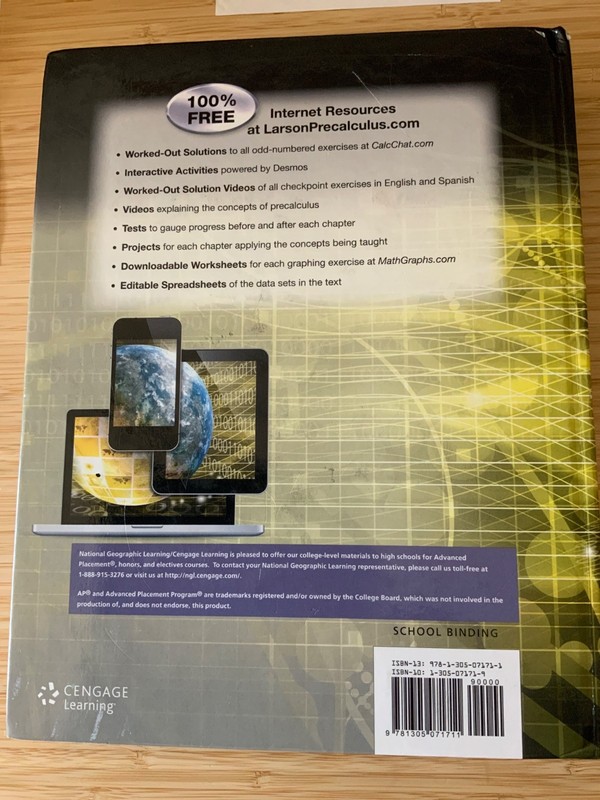 Precalculus W/Limits : Graph Approach by Ron Larson and Battaglia (2019,... gallery