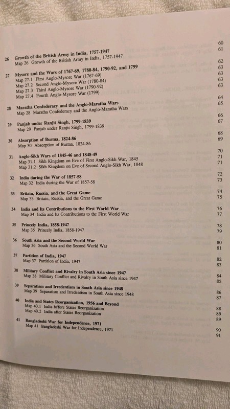 AN ATLAS & SURVEY OF SOUTH ASIAN HISTORY, Ex-Library, HB, 1995. M.E. Sharpe gallery