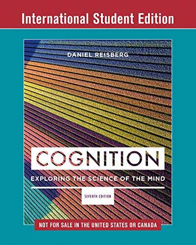 Cognition – Exploring the Science of… by Reisberg, Daniel Paperback / softback