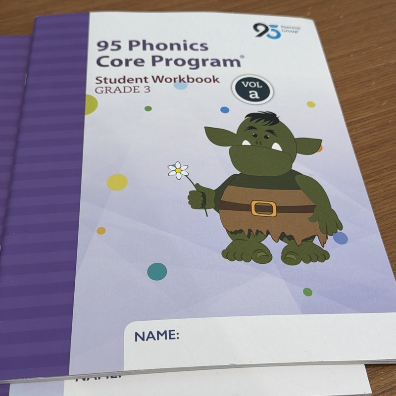 95 Phonics Core Program - Grade 3 - Student Workbooks (4) Vol. a, b, c, and d gallery