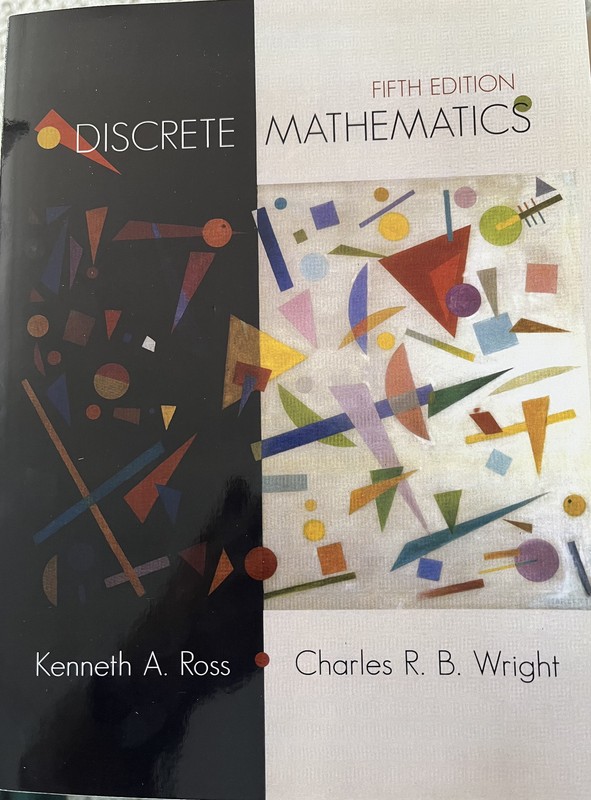 Discrete Mathematics Charles R. Wright and Kenneth A. Ross Brand 5th Ed New