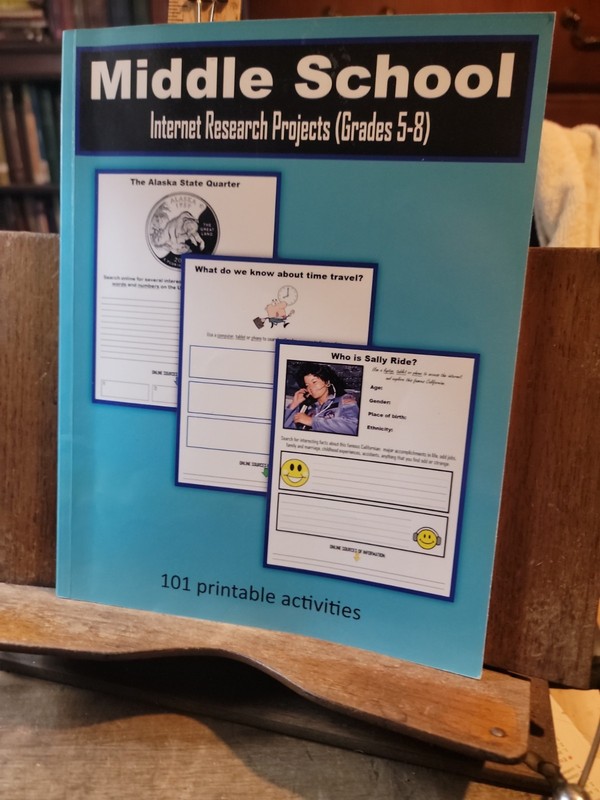 Middle School Internet Research Projects (Grades 5-8) by C. Mahoney (2018, Trade