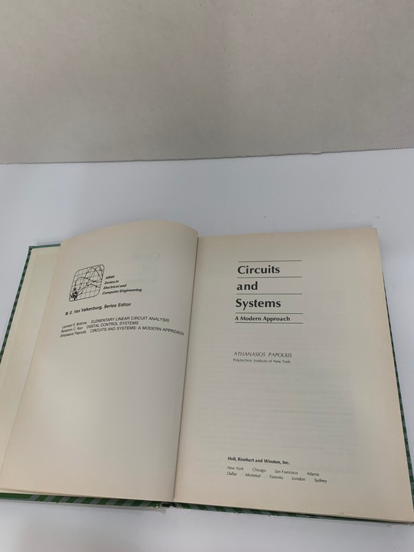 Circuits & Systems A Modern Approach Athanasios Papoulis 1980 Hardcover Vintage gallery