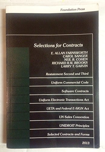 Selections for Contracts (Selected …, Brooks, Richard
