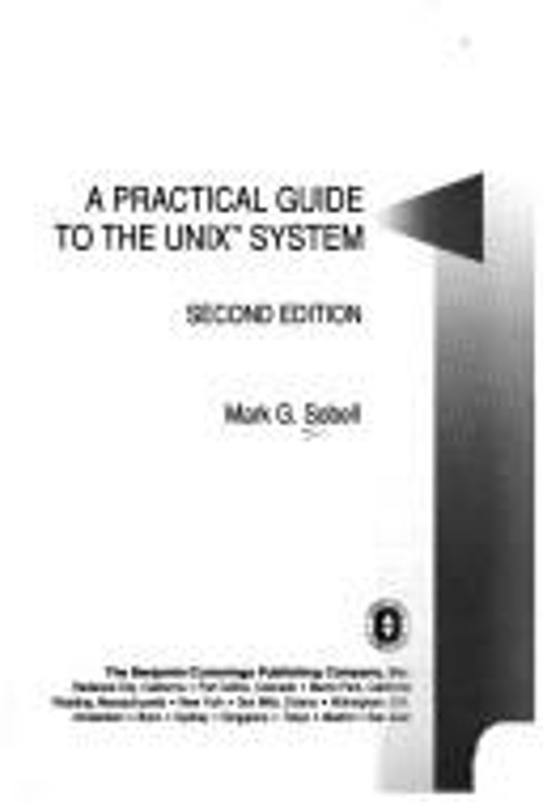 UNIX System : A Practical Guide Paperback Mark G. Sobell