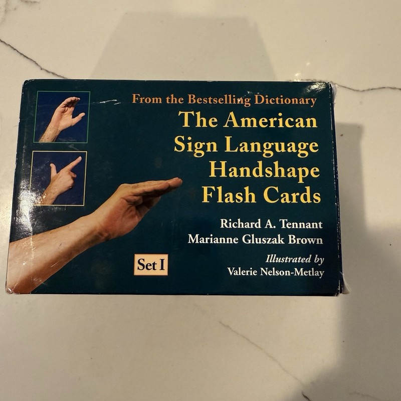 American Sign Language Handshape Flash Cards Set I by Richard A. Tennant