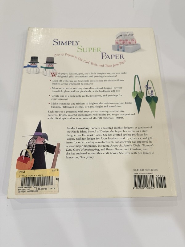 Simply Super Paper Book 50+ Projects Crafts Cut Curl Twist Kids DIY gallery