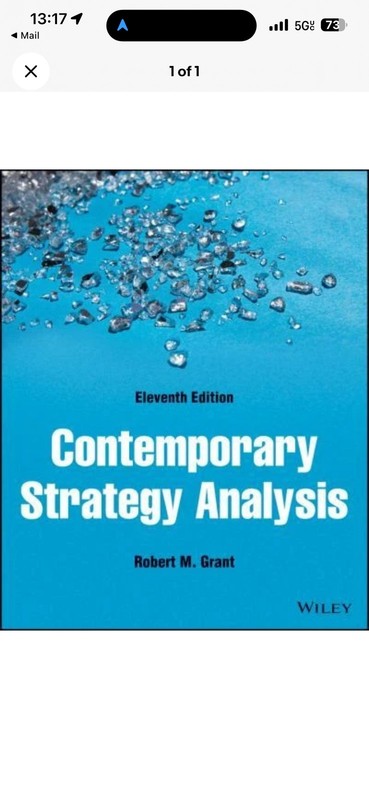 Contemporary Strategy Analysis by Robert M. Grant (2021, Trade Paperback)
