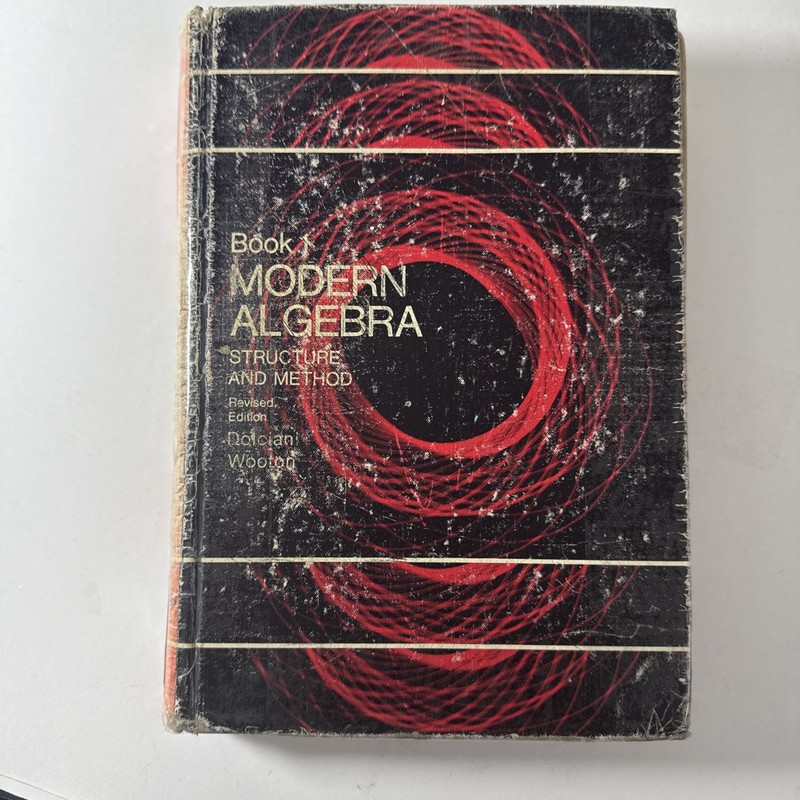 Book 1 Modern Algebra Structure And Method DOLCIANI 1975 Impression, HEAVY WEAR