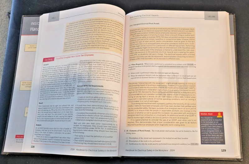 NFPA 70E Handbook for Electrical Safety in the Workplace 2024 – Hardcover – NEW gallery