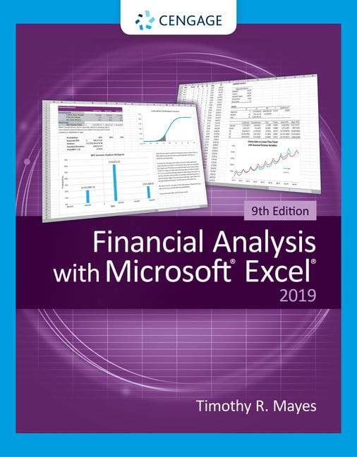 Financial Analysis with Microsoft Excel, Mayes, Timothy