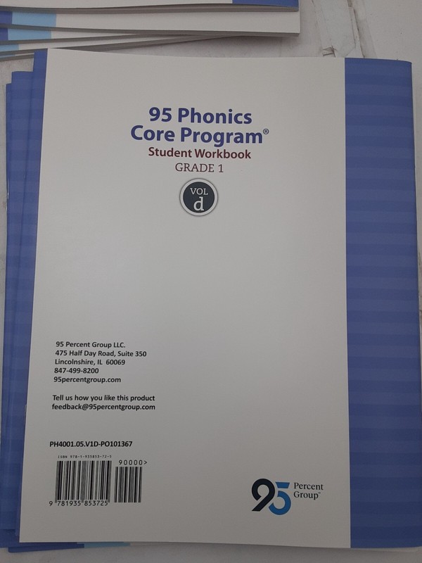 95 Phonics Core Program, Gr 1-Student Wkbk Set (A,B.C,D) for 5 Students-20 books gallery