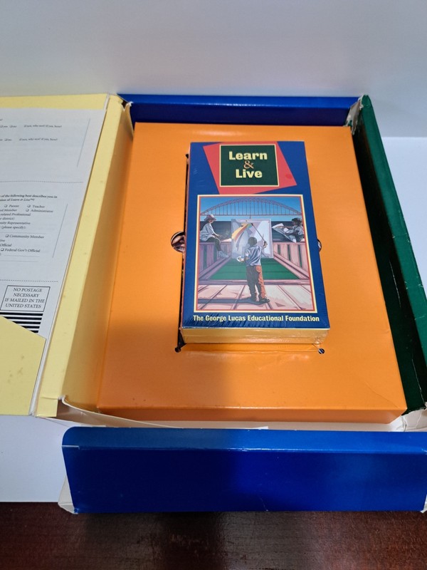Learn & Live George Lucas Educational Foundation VHS & Book Set 1997 VHS Book gallery