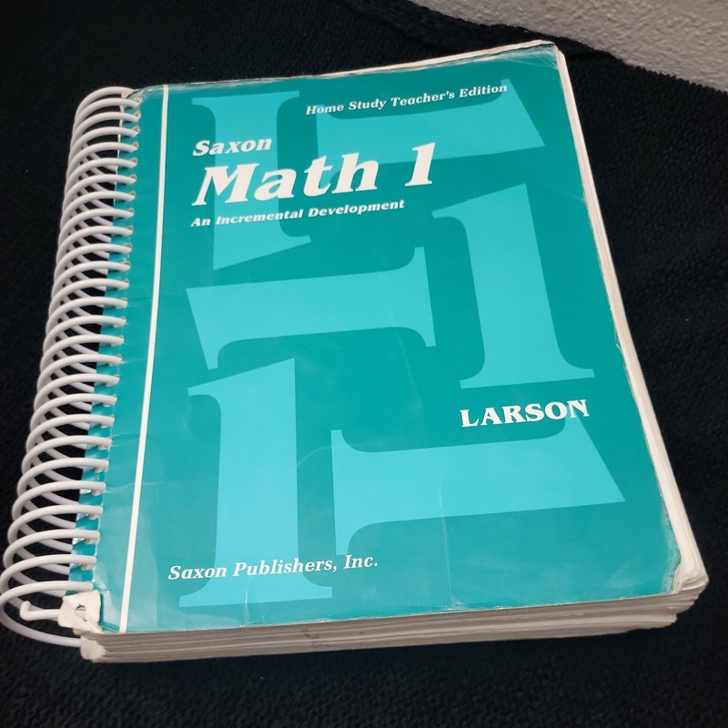 Saxon Math 1: Home Study Teacher’s Edition Homeschool Curriculum Larson