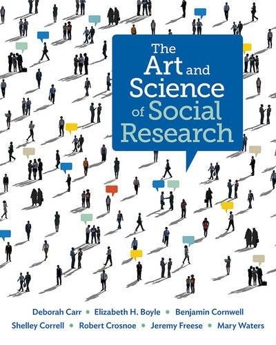 THE ART AND SCIENCE OF SOCIAL RESEARCH By Deborah Carr & Elizabeth Heger Boyle