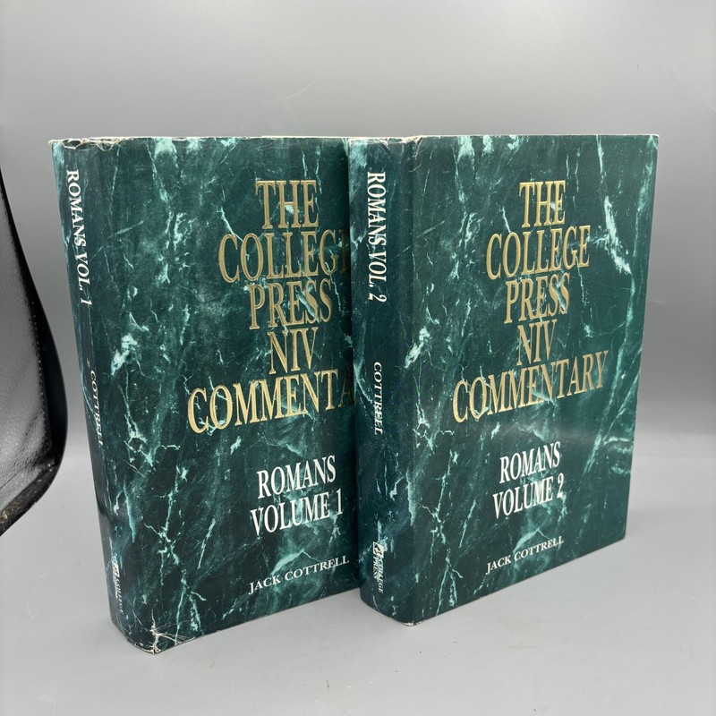 COLLEGE PRESS NIV COMMENTARY By Jack Cottrell Romans Volume 1-2 Set! Hardcover