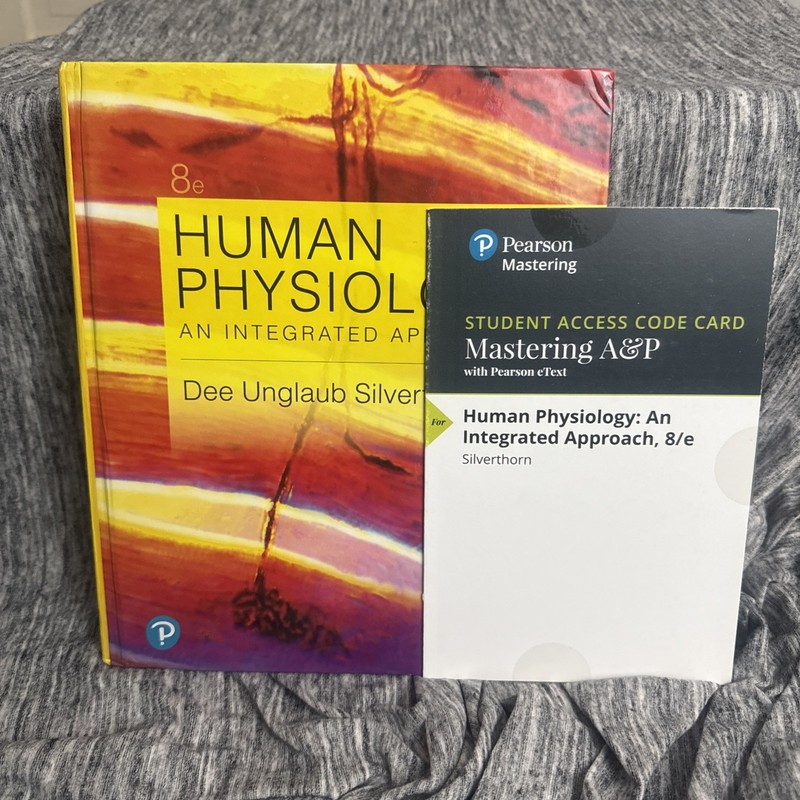 Human Physiology An Integrated Approach Silverthorn 2018 Hardcover 8th Code Card