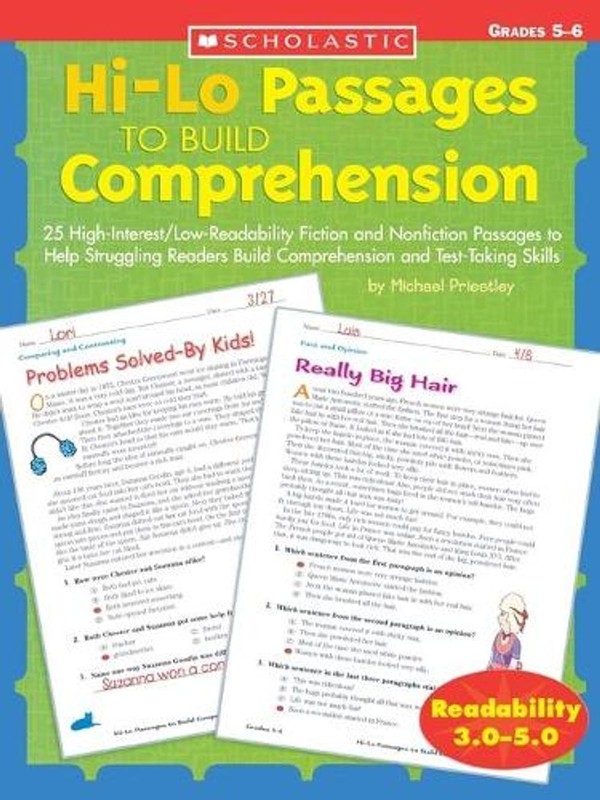 Hi-Lo Passages to Build Comprehension: Grades 5?6: 25 High-Interest/Low Readabil