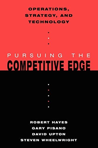 The Competitive Edge: Pursuing the C… by H. Hayes, Robert Paperback / softback