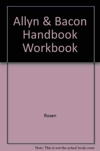 Allyn & Bacon Handbook Workbook – Paperback, by ROSEN; BEHRENS – Acceptable