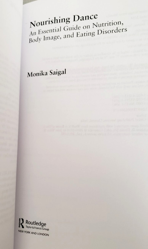 Saigal NOURISHING DANCE: Essential Guide; Nutrition/Body Image/Eating Disorders gallery